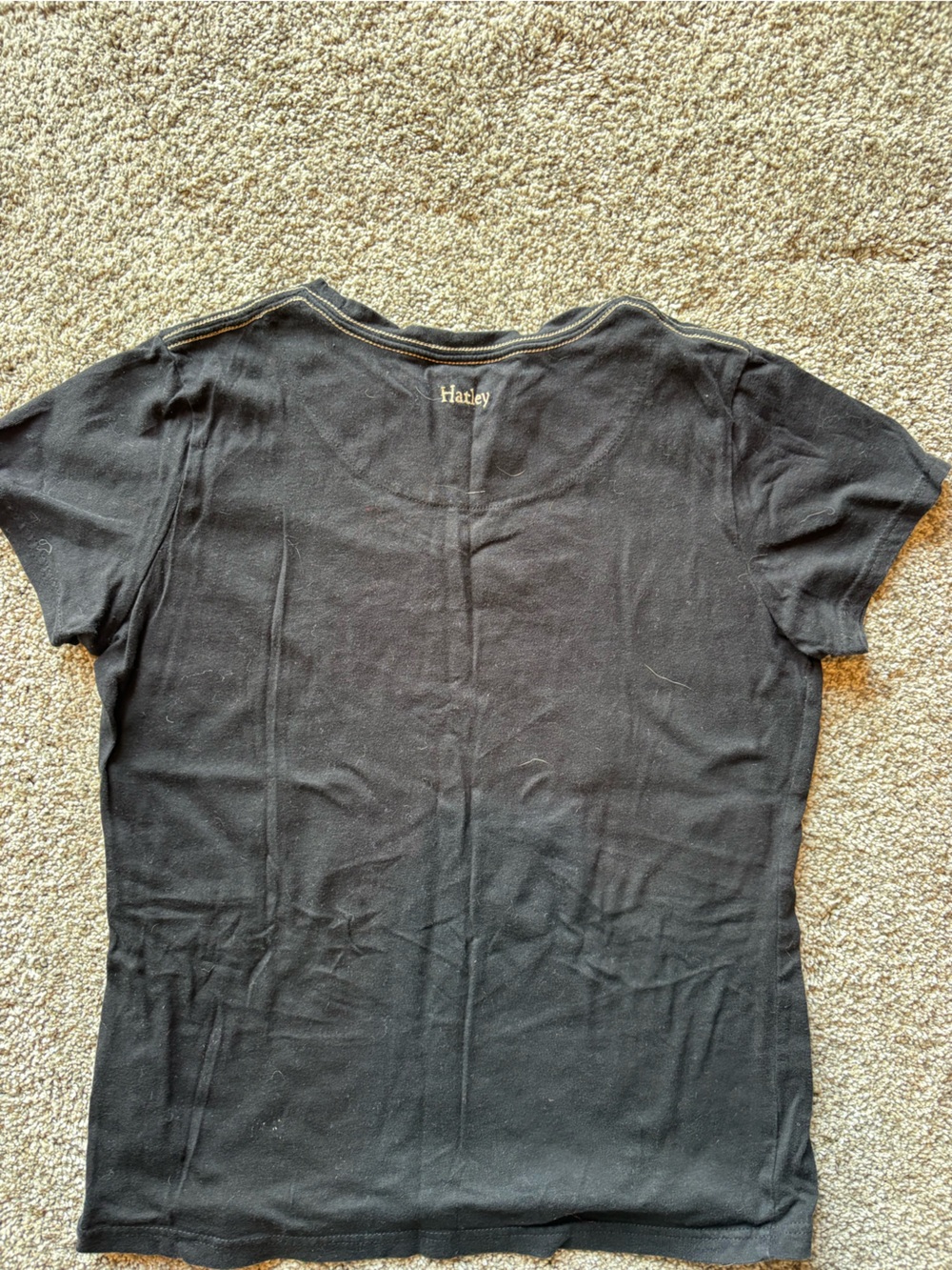 Hatley Black Tee with Plaid Bear Applique - Picture 4 of 7